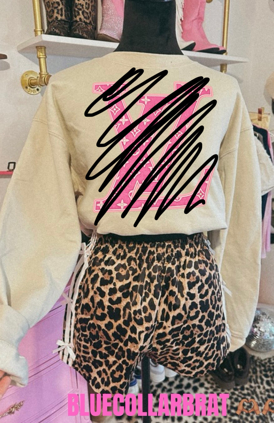 Boujee pink crewneck 🩷