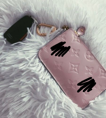 Pink coin wallet