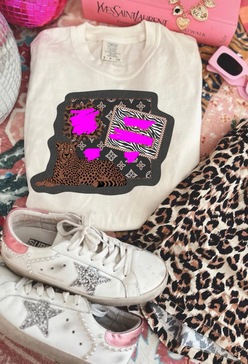Leopard tiger tee 🤎