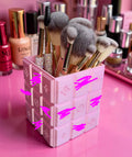 Light / pink  makeup brush holder
