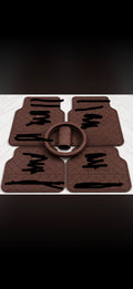 Brown mat set