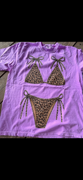 Bikini cheetah tee