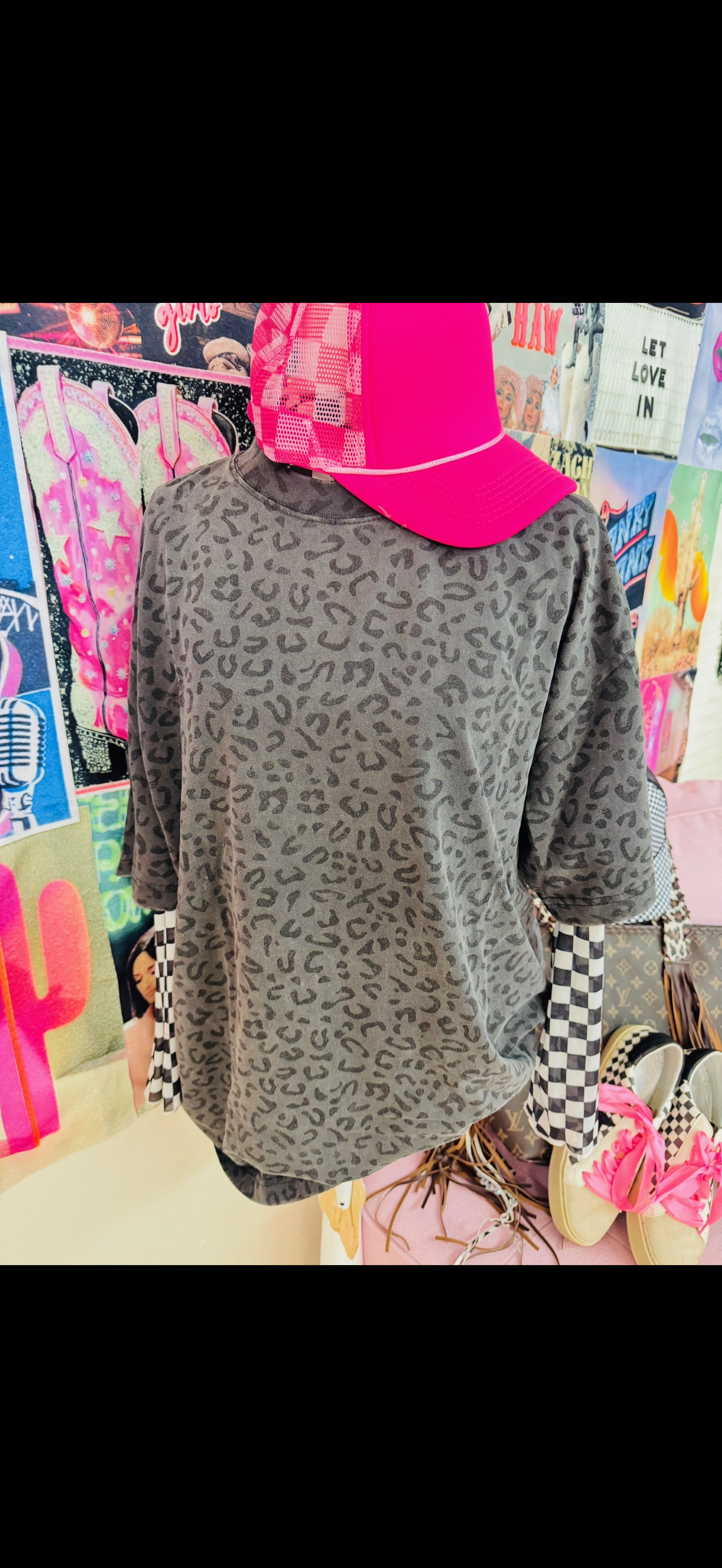 Cheetah oversized tee