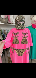 Pink bikini tee