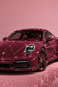 Boujee Car decal 12x12 hot pink
